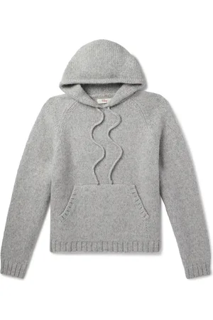 CHERRY LOS ANGELES Logo-Embroidered Alpaca-Blend Hoodie - Men - - S