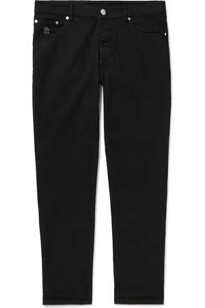 Brunello Cucinelli Slim-Fit Straight-Leg Logo-Embroidered Jeans - Men - - IT 60