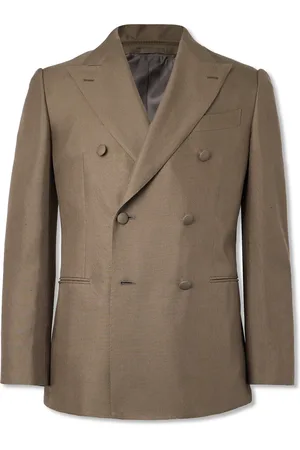CARUSO Double-Breasted Silk Tuxedo Jacket - Men - - IT 54
