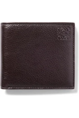 Loewe Logo-Debossed Full-Grain Leather Bifold Wallet - Men