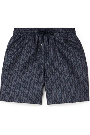 DEREK ROSE Tropez Straight-Leg Mid-Length Printed Swim Shorts - Men - - S