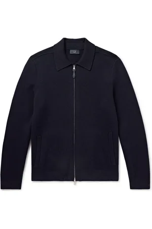 Dunhill Cotton and Cashmere-Blend Zip-Up Cardigan - Men - - XL