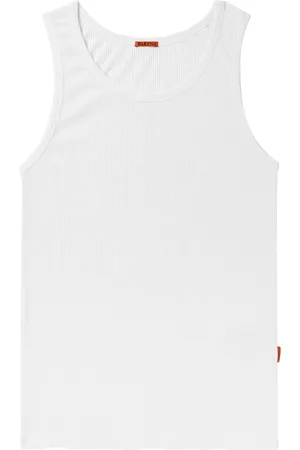 BARENA Ribbed Stretch Cotton and Linen-Blend Tank - Men - - S