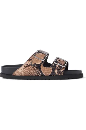 Birkenstock Arizona Snake-Effect Leather Sandals - Men - - EU 42