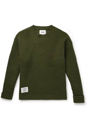 Wtaps Logo-Appliquéd Ribbed-Knit Sweater - Men - - 4