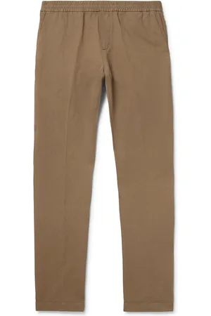 Sunspel Straight-Leg Cotton and Linen-Blend Drawstring Trousers - Men - - S