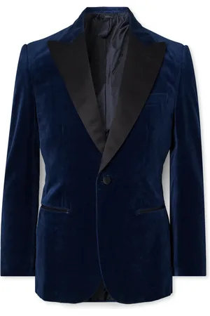 BRIONI Satin-Trimmed Cotton-Velvet Tuxedo Jacket - Men - - IT 52