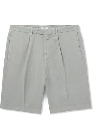 Boglioli Straight-Leg Linen Shorts - Men - - IT 46