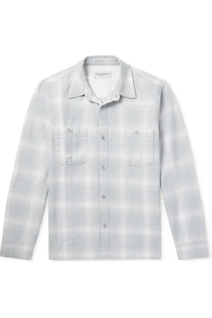 OFFICINE GENERALE Ahmad Checked Cotton-Flannel Shirt - Men - - XS