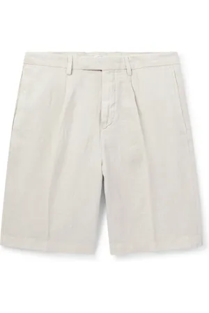 Boglioli Straight-Leg Linen Shorts - Men - - IT 46