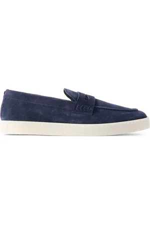 CANALI Suede Penny Loafers - Men - - EU 44