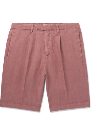 Boglioli Straight-Leg Linen Shorts - Men - - IT 52
