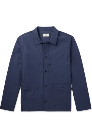 OFFICINE GENERALE Gibson Garment-Dyed Cotton-Twill Overshirt - Men - - XS