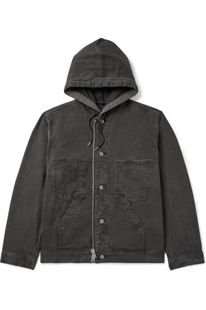 SACAI Hooded Denim Jacket - Men - - 1