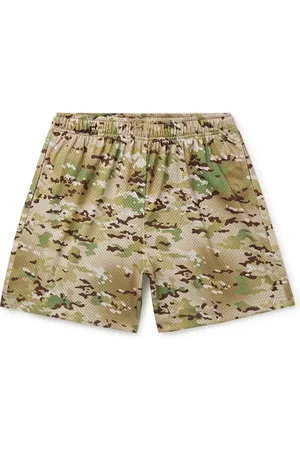 JOHN ELLIOTT Practice Wide-Leg Camouflage-Print Mesh Drawstring Shorts - Men - - XS