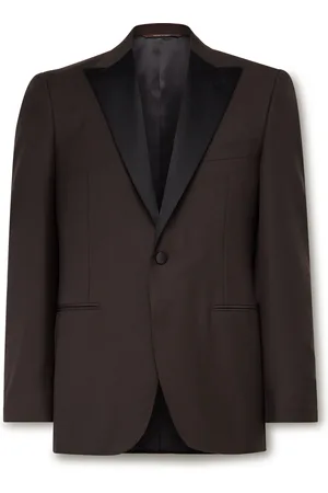 CANALI Slim-Fit Satin-Trimmed Wool Tuxedo Jacket - Men - - IT 54