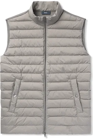 HERNO Quilted Shell and Wool and Silk-Blend Down Gilet - Men - - IT 48