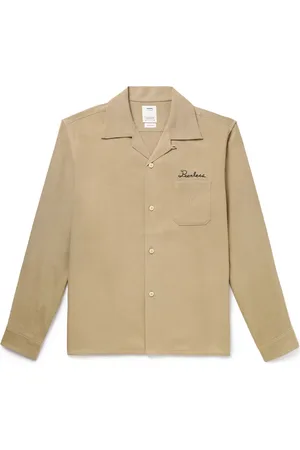 VISVIM Keesey Convertible-Collar Logo-Embroidered Woven Shirt - Men - - 1
