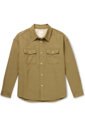 VISVIM Wool and Linen-Blend Overshirt - Men - - 3