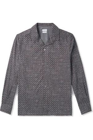 Brunello Cucinelli Camp-Collar Printed Cotton-Twill Shirt - Men - - L