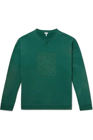 Loewe Logo-Embroidered Cotton-Jersey Sweatshirt - Men - - XL