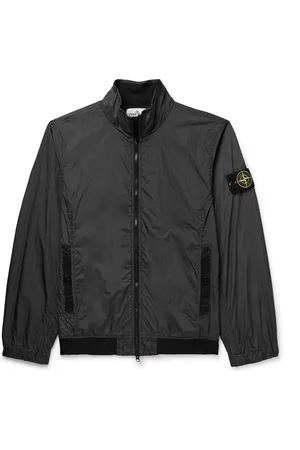 Stone Island Logo-Appliquéd Garment-Dyed Crinkle Reps Nylon Bomber Jacket - Men - - XL