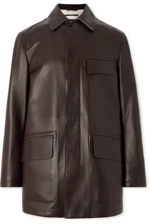 Dunhill Leather Jacket - Men - - XL