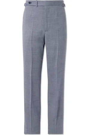 Dunhill Straight-Leg Nailhead Wool Suit Trousers - Men - - IT 52