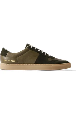 COMMON PROJECTS BBall Suede-Trimmed Leather Sneakers - Men - - EU 40