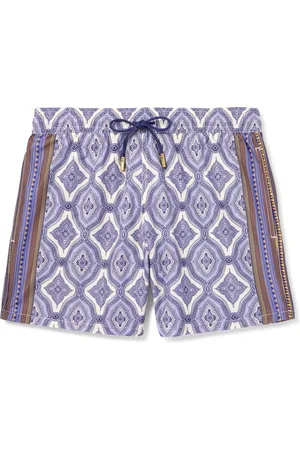Etro Straight-Leg Mid-Length Paisley-Print Swim Shorts - Men - - S