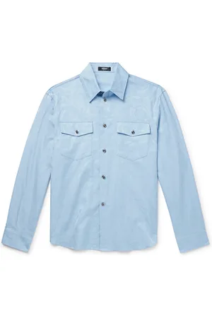 VERSACE Cotton-Jacquard Shirt - Men - - IT 44