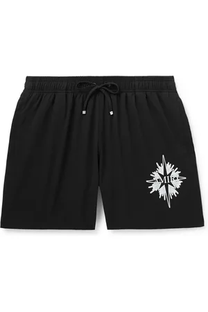 AMIRI Starburst Straight-Leg Mid-Length Logo-Print Swim Shorts - Men - - XXXL