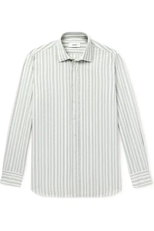 LARDINI Dante Striped Cotton Shirt - Men - - EU 39