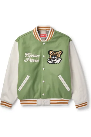 Kenzo Verdy Logo-Embroidered Leather-Trimmed Wool-Blend Felt Varsity Jacket - Men - - M