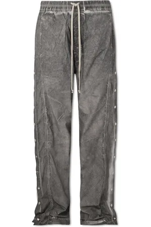 DRKSHDW BY RICK OWENS Pusher Wide-Leg Cotton-Poplin Drawstring Trousers - Men - - L