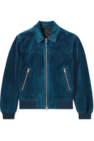 Tom Ford Slim-Fit Suede Bomber Jacket - Men - - IT 56
