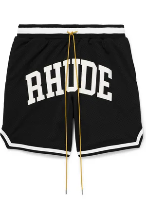 Rhude Logo-Appliquéd Mesh Drawstring Shorts - Men - - S
