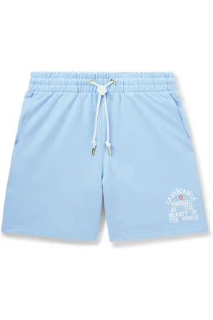 Casablanca Looking at the Beauty of the World Straight-Leg Organic Cotton-Jersey Drawstring Shorts - Men - - M