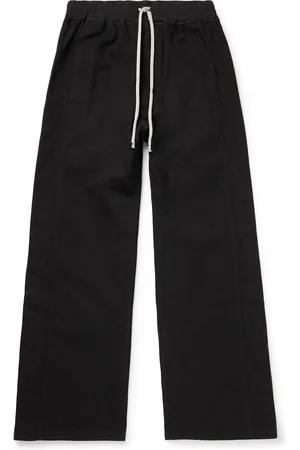 DRKSHDW BY RICK OWENS Pusher Wide-Leg Cotton-Canvas Drawstring Trousers - Men - - L