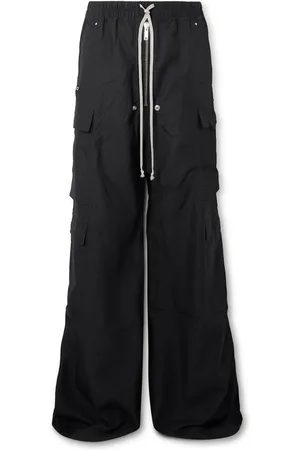 DRKSHDW BY RICK OWENS Belas Wide-Leg TENCEL™-Ripstop Drawstring Cargo Trousers - Men - - M