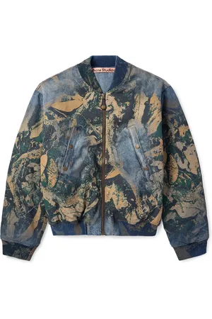 Acne Studios Padded Printed Recycled-Denim Bomber Jacket - Men - - IT 48