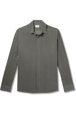 Saint Laurent Striped Silk Shirt - Men - - 37