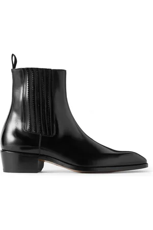 Tom Ford Rick Glossed-Leather Chelsea Boots - Men - - UK 10
