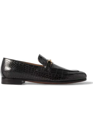 Tom Ford Gigi Embellished Croc-Effect Leather Loafers - Men - - UK 10