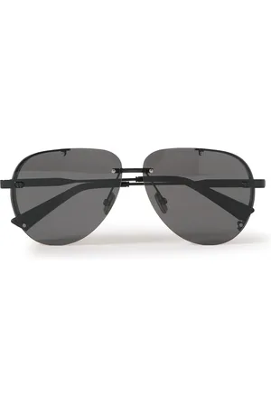 Dior NeoDior A1U Aviator-Style Guilloché Gunmetal-Tone Sunglasses - Men