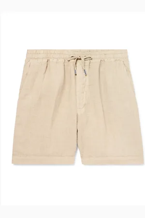 ALTEA Samuel Straight-Leg Linen Drawstring Shorts - Men - - S