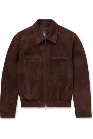 Loro Piana Kane Rain System® Suede Bomber Jacket - Men - - IT 46