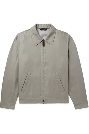 BRIONI Linen-Blend Bomber Jacket - Men - - IT 52