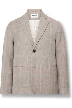 Corridor Checked Linen and Wool-Blend Blazer - Men - - UK/US 40