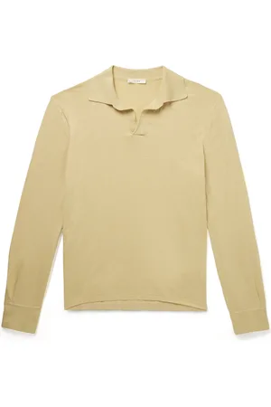 The Row Stafford Silk-Jersey Polo Shirt - Men - - XXL